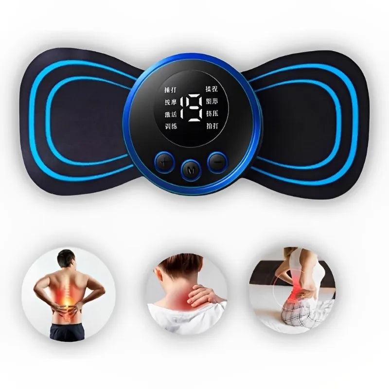 Mini Masajeador Eléctrico Portátil - Estimulador de Cuello EMS para Alivio de Dolores Musculares - BodySoothe Pro