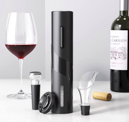 Kit de Abridor de Vino Eléctrico con Accesorios - Vino Voyage Kit